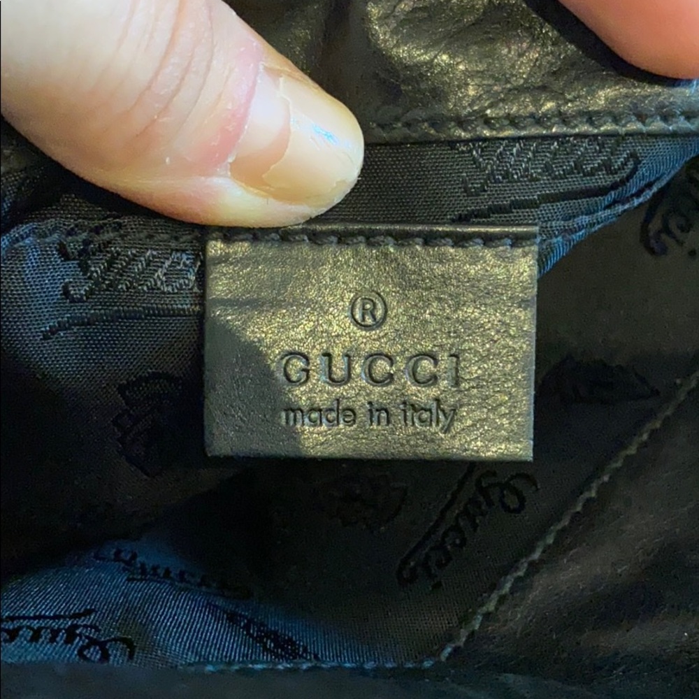 Gucci Hysteria Wristlet Black Leather Clutch - Picture 8 of 8